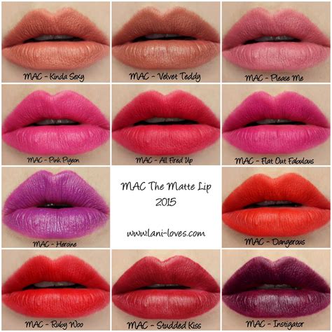 mac matte lipstick shades.